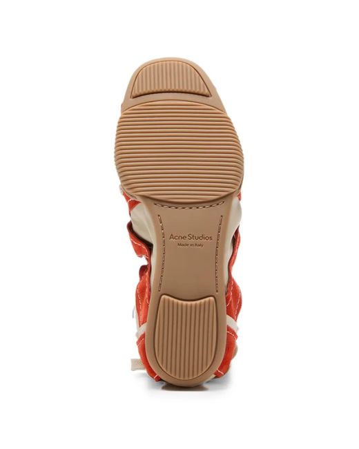 Acne White Suede Lace-Up Shoes