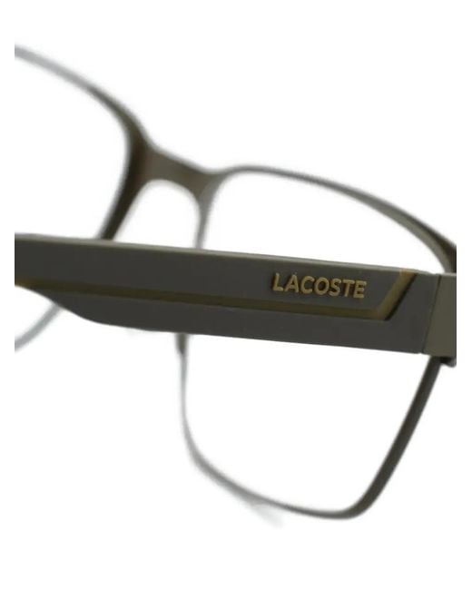 Lacoste Brille Mit Eckigem Gestell in Green für Herren
