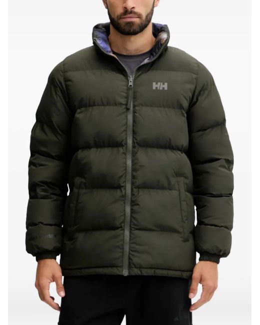 Helly Hansen Gray Yu 23 Reversible-Design Puffer Jacket for men