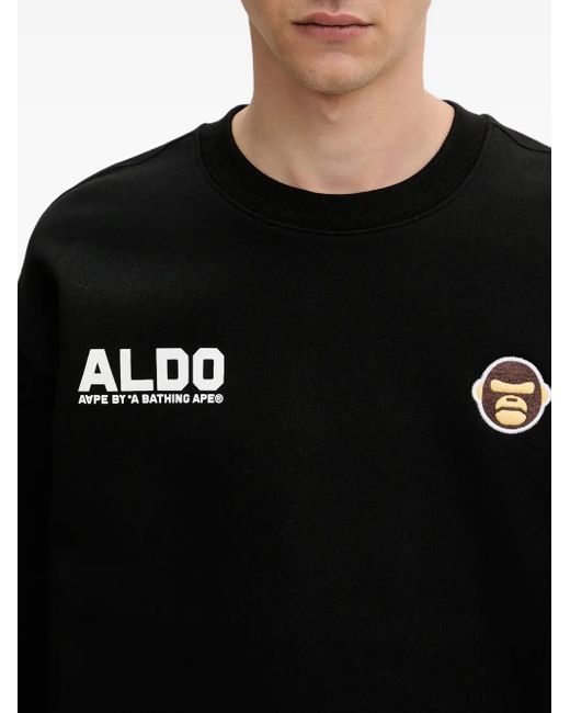 Aape By A Bathing Ape Sweater Met Apenkop in het Black voor heren