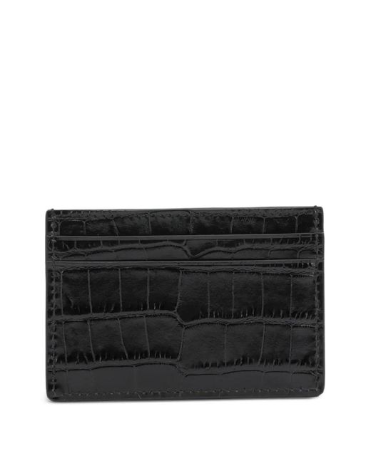 Tom Ford Black Portefeuille À Effet Peau De Crocodile for men