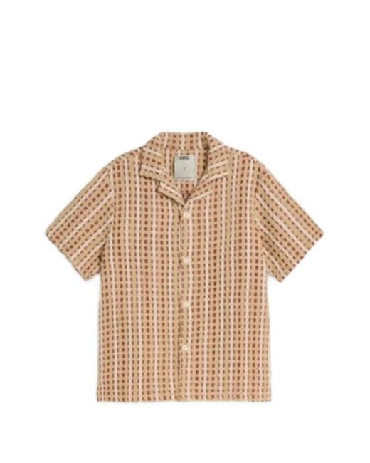 Oas Natural Lano Cuba Check-Pattern Seersucker Shirt for men