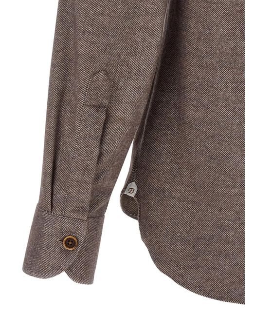 Camicia di Borriello in Brown da Uomo