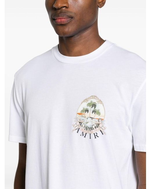 Camiseta Cherub con logo estampado Amiri de hombre de color White