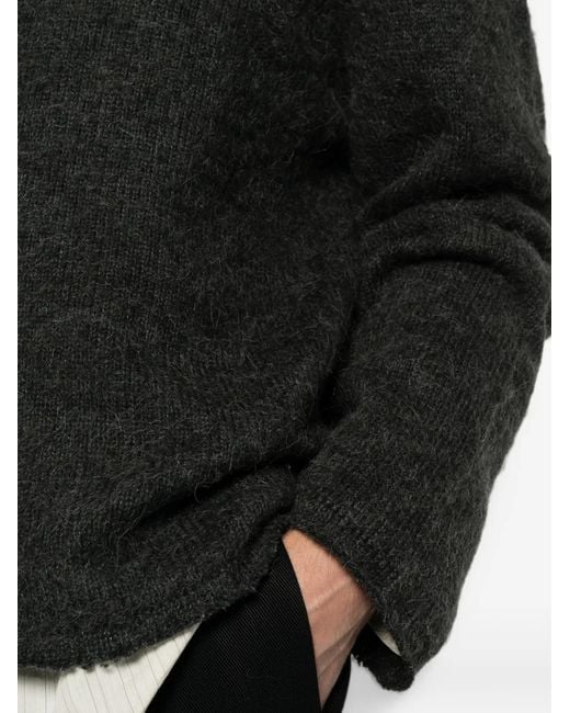 Diana Studio Black Long-Sleeve Sweater for men