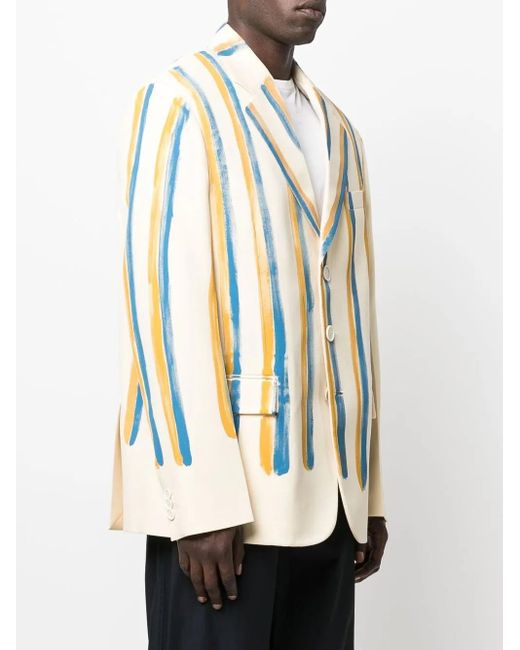 Marni Yellow Single-Breasted Blazer for men