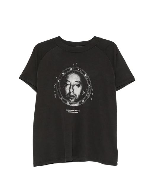 Enfants Riches Deprimes Black Graphic-Print Raglan-Sleeve T-Shirt for men