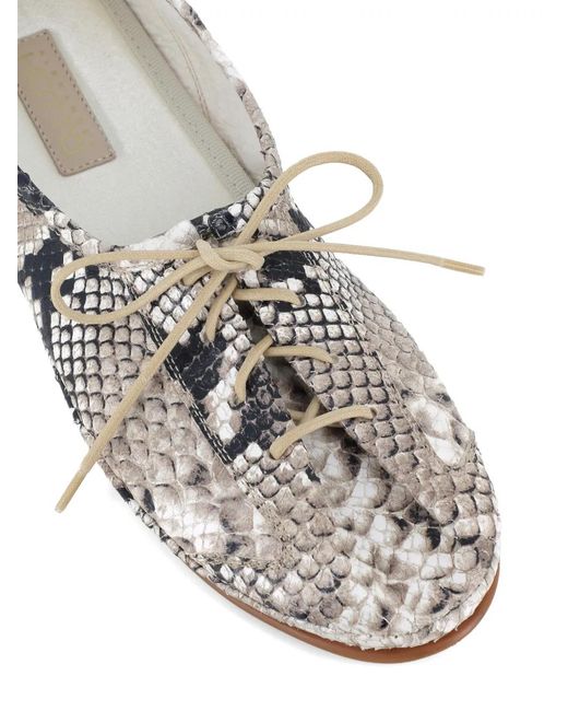 Alexander Hotto White Snakeskin-Print Slippers