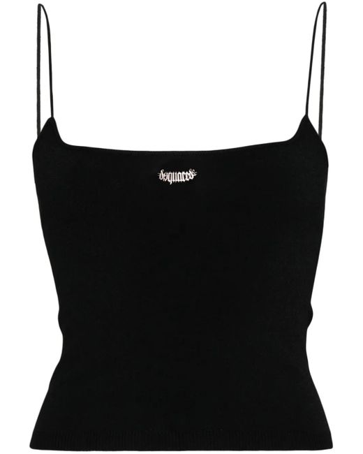 DSquared² Cropped Top in het Black