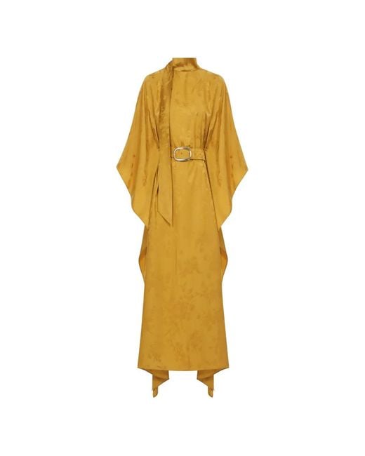 Taller Marmo Metallic La Luna Primavera Maxi Dress
