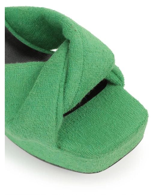 Sergio Rossi Green Si Rossi Platform Sandals