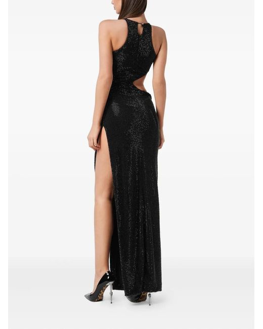 Philipp Plein Snake Jurk in het Black