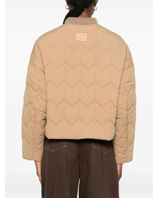 Maison Kitsuné Natural Quilted Jacket