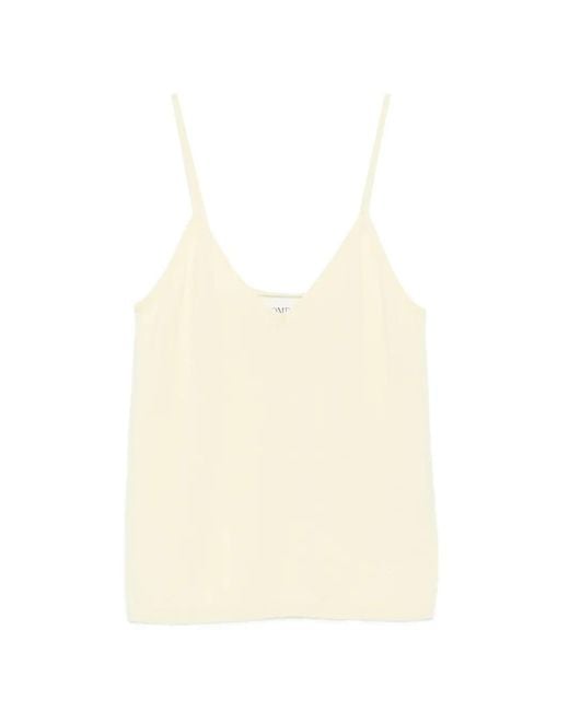 Bompard Natural V-Neck Straps Top