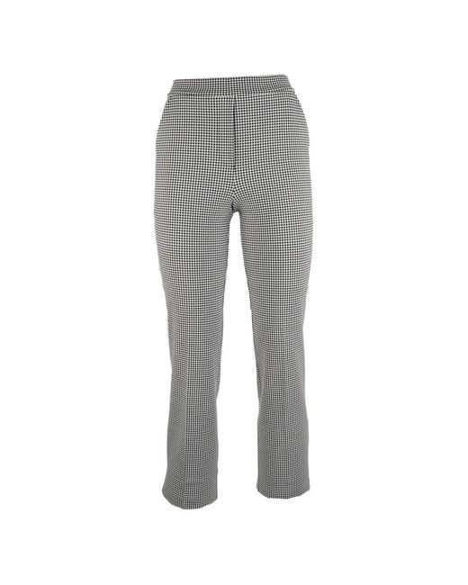 La Petite Robe Di Chiara Boni Gray Nuccix Printed Trousers