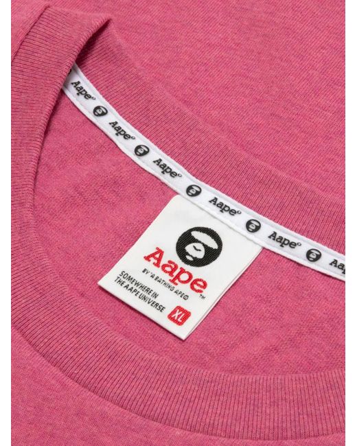 メンズ Aape By A Bathing Ape ロゴ Tシャツ Pink