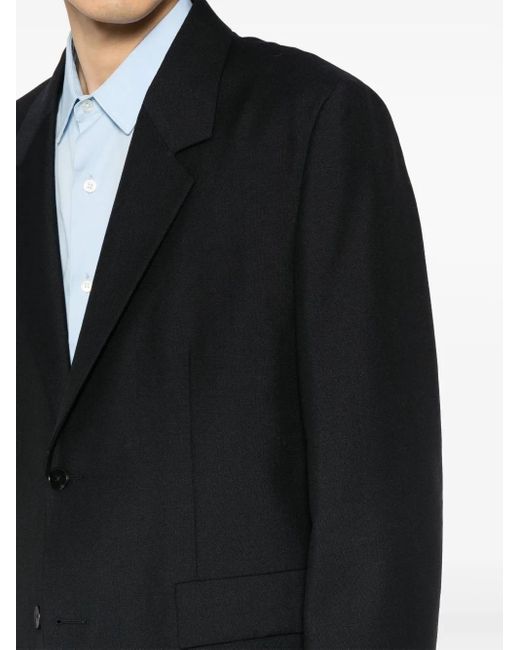 Jil Sander Black Single-Breasted Relaxed Fit Tailored Suit for men