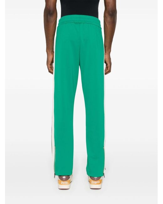 Pantalones de chándal con logo bordado Palm Angels de hombre de color Green