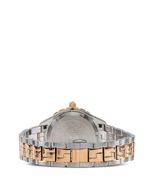 Versace Metallic Greca Logo 35Mm Watch