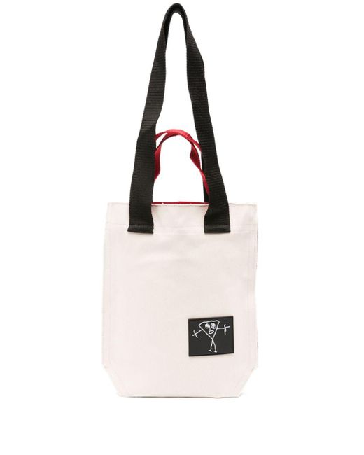 Plan C White Logo-appliqué Tote Bag