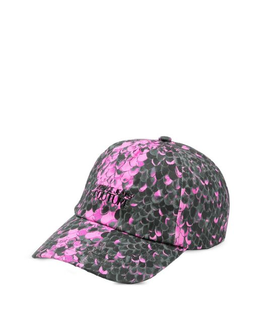 Versace Jeans Couture Pink Patterned Cap Hat