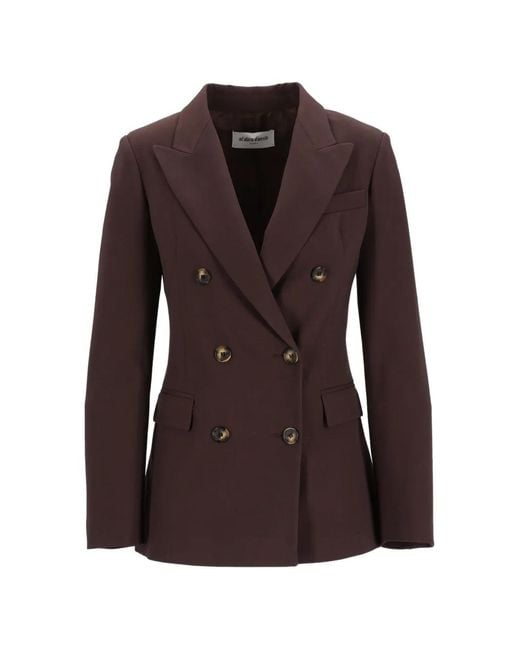 Al Duca D'aosta Brown Double-Breasted Jacket