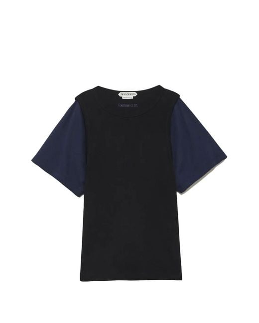 J.W. Anderson Blue Colour-Block Short-Sleeve T-Shirt