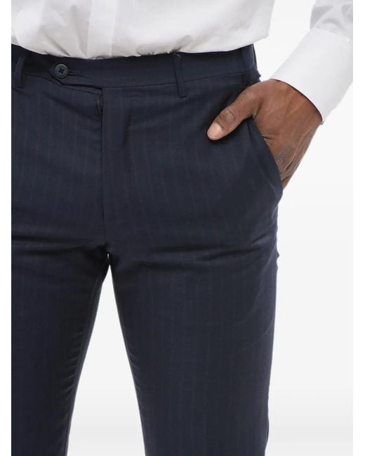 Corneliani Blue Leader Trousers for men