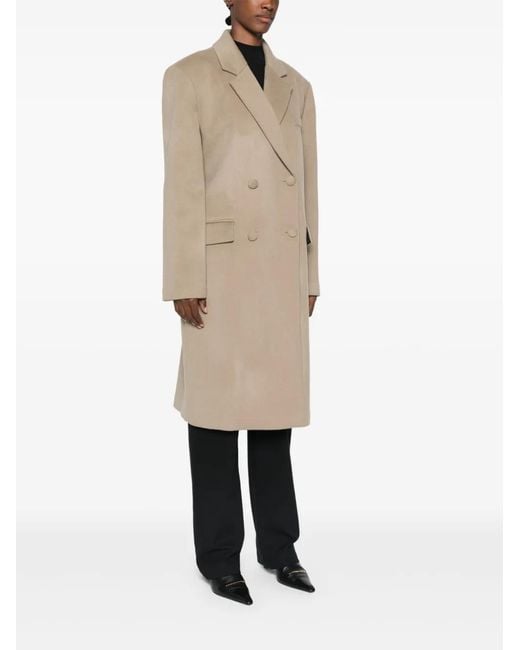 IRO Natural Buttoned Double Breasted Coat