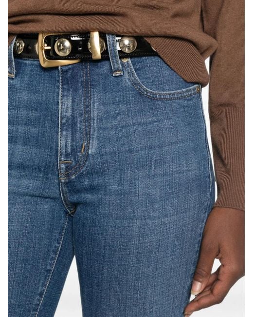 Jacob Cohen Blue Faded Flared Jeans