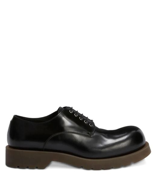 Derby Stringate di Jil Sander in Black da Uomo