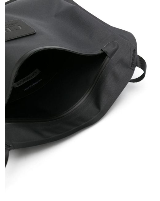 C P Company Black Logo-patch Shoulder Bag for men