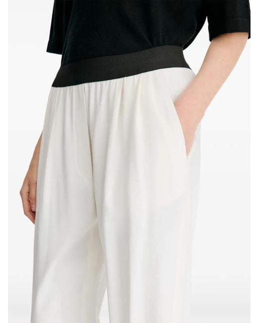Loulou de Saison White Dan Elasticated-Waist Trousers