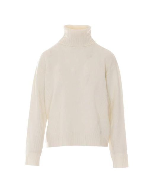 Liu Jo White Turtleneck Sweater