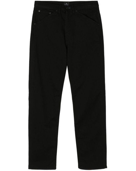PS by Paul Smith Black Logo-appliqué Straight Jeans for men