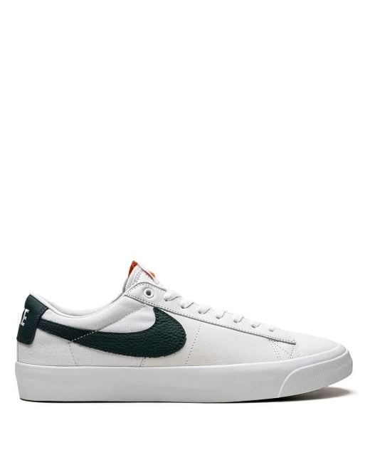 Nike White Sb Zoom Blazer Low Gt Label//Pro" Sneakers
