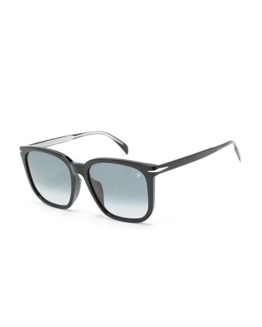 David Beckham Black Oversize-Frame Sunglasses for men