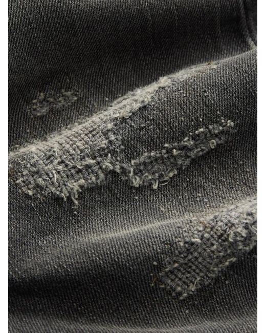 RRL Gerafelde Jeans in het Gray