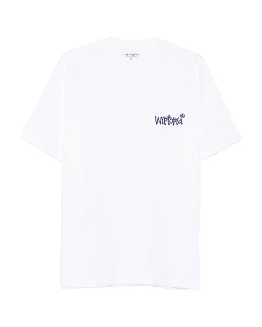 Carhartt White Wiptopia Script T-Shirt for men