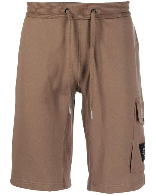 Calvin Klein Cargo Trainingsshorts in het Brown voor heren