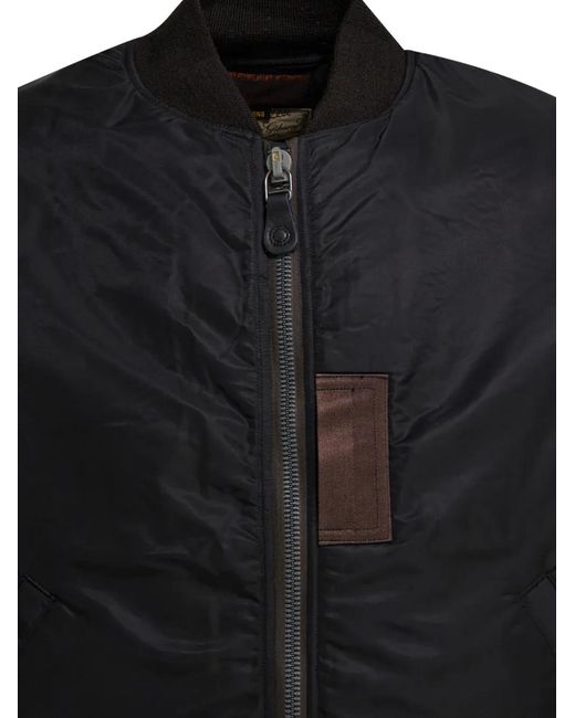 Buzz Rickson's Black Zip Bomber Coat for men