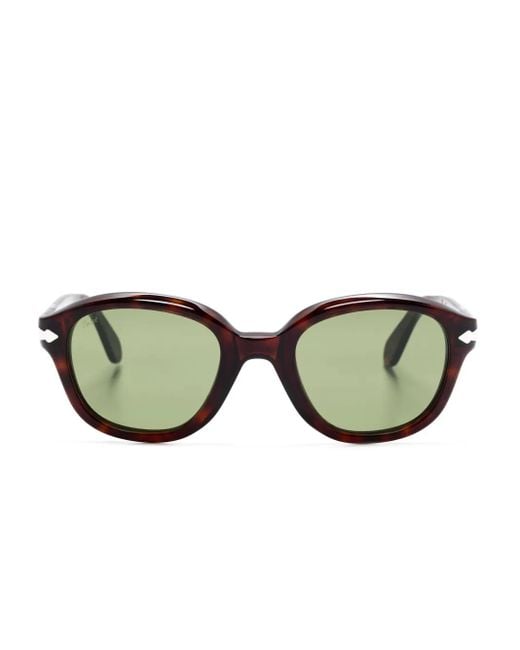 Persol Green Tortoiseshell-Effect Sunglasses
