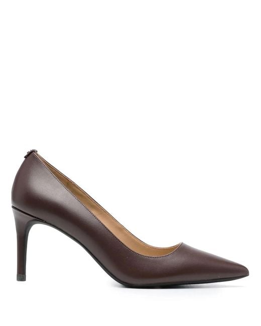 Michael Kors Brown Decollete 80Mm Pumps