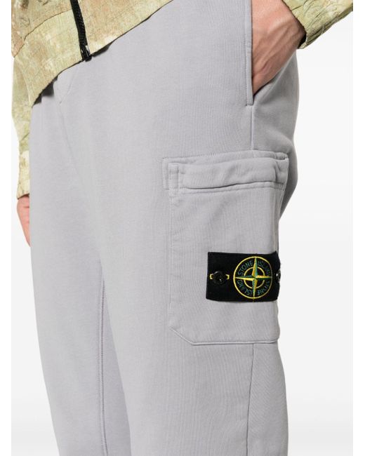 Pantalon de jogging à badge Compass Stone Island pour homme en coloris Gray