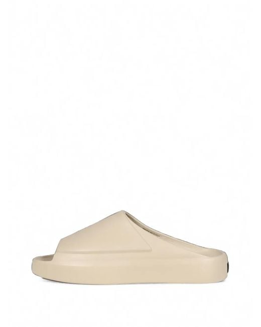 Fear Of God Natural Los Feliz Engraved-Logo Slides for men