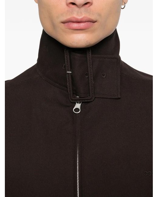 Courreges Black Zip-Up Bomber Jacket for men
