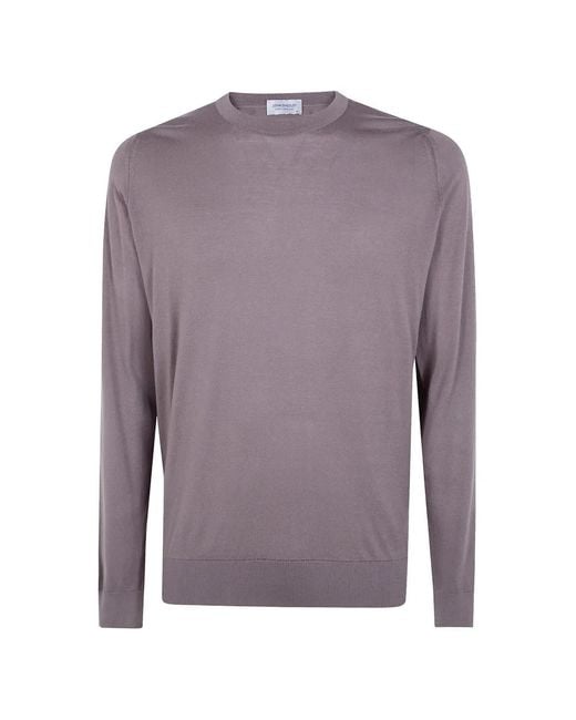 John Smedley Purple Rowland Sweater for men