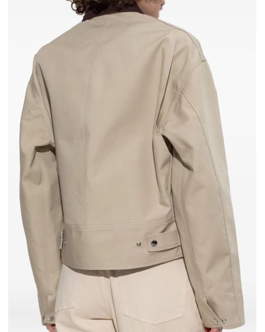 Giacca Crop Con Zip di J.W. Anderson in Natural