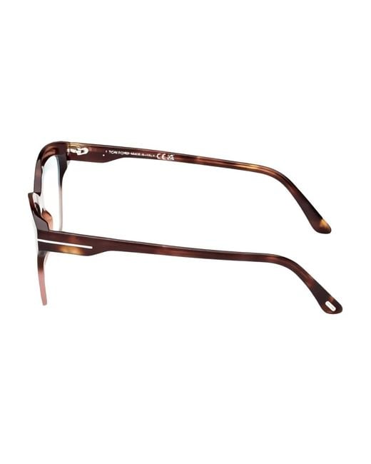 Tom Ford Brown Cat-Eye Glasses