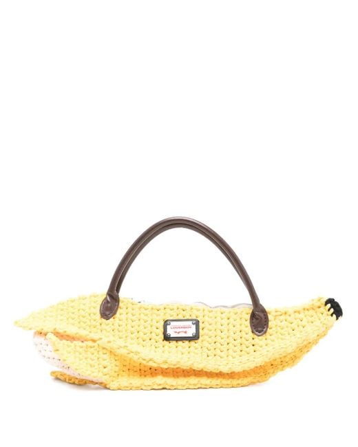 Borsa Tote A Forma Di Banana di Charles Jeffrey in Metallic